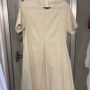 Called to surf Beige Striped Midi Dress size M